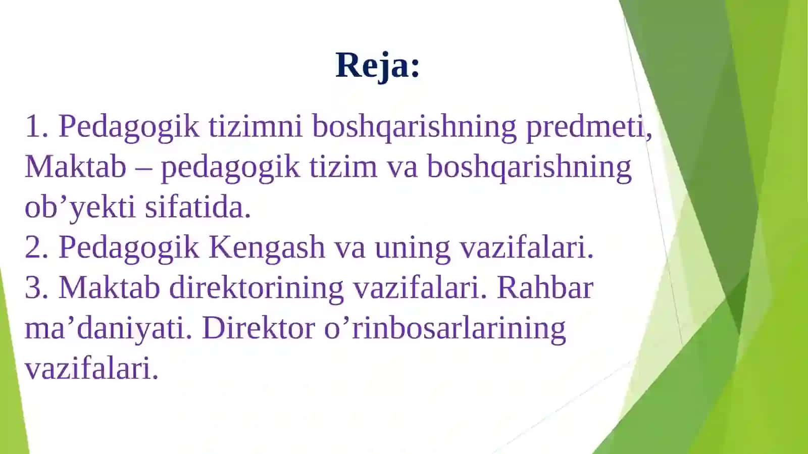 MAKTAB - PEDAGOGIK TIZIM SIFATIDA 2