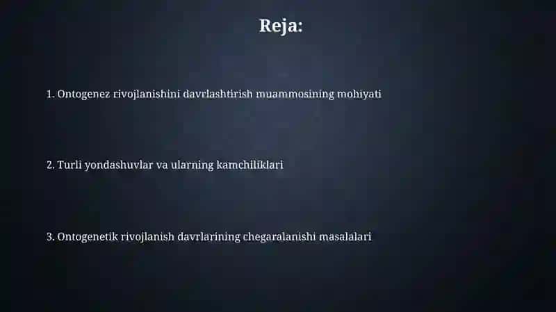 Davrlashtirish Modellarining Solishtiruv Tahlili 2
