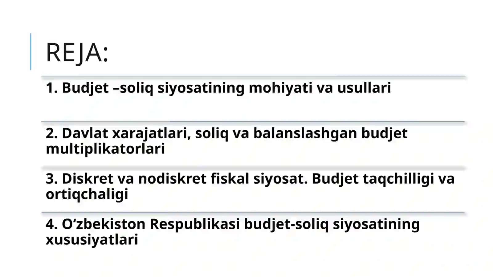 Budjet-soliqsiyosati 2