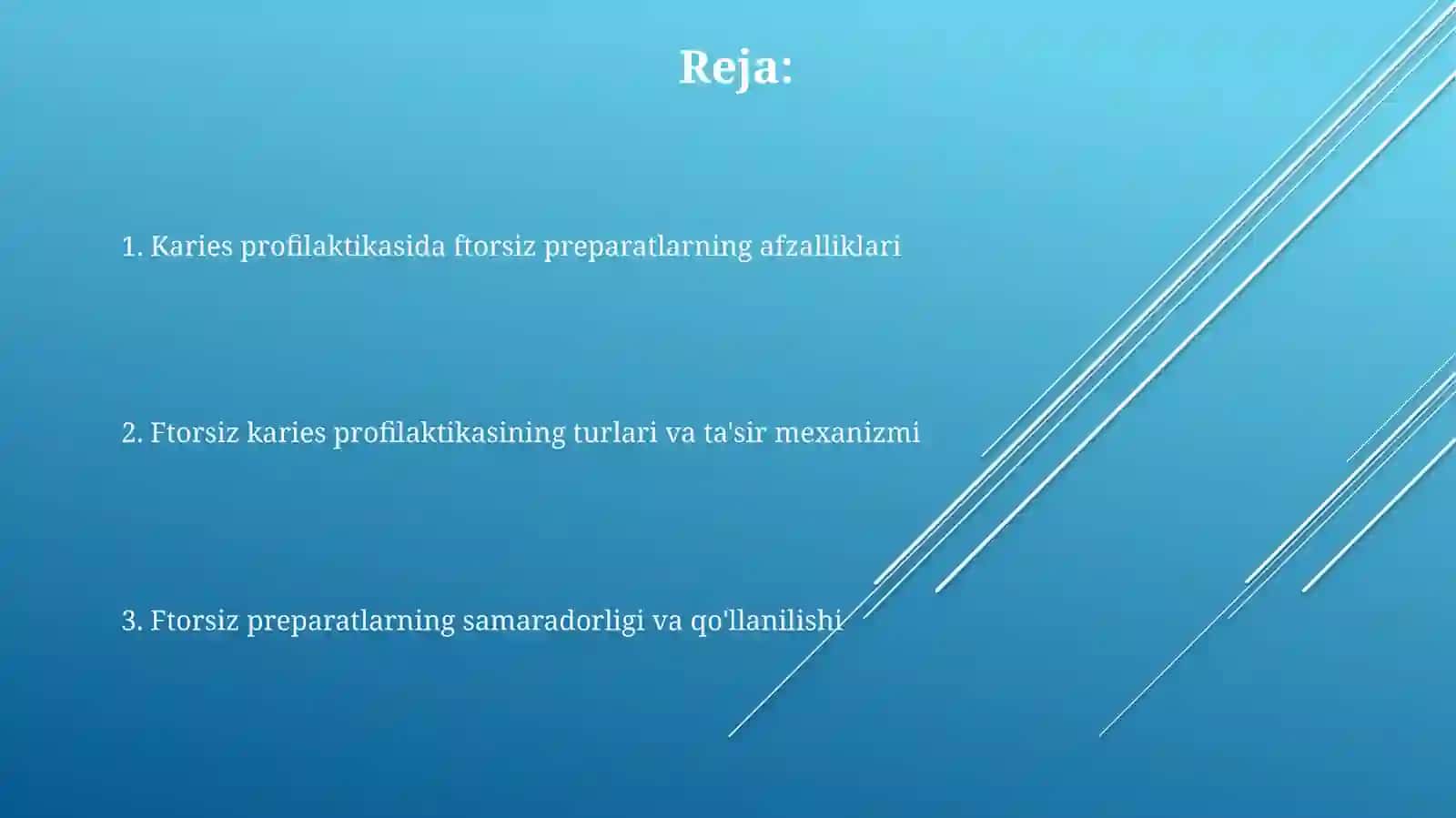 Ftorsiz preparatlarning samaradorligi va qo'llanilishi 2