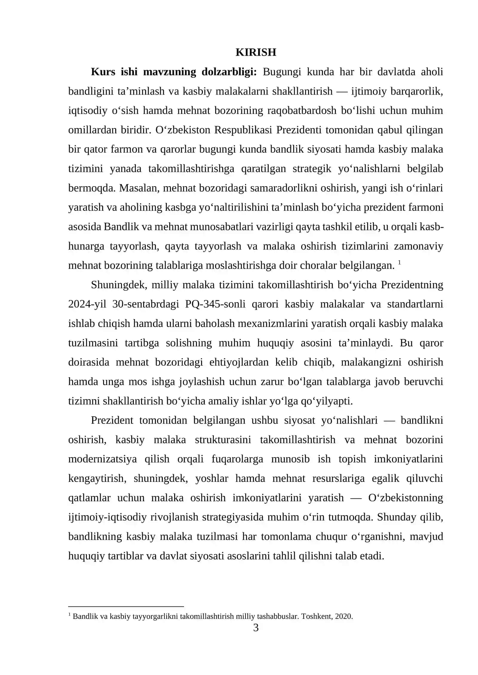 O‘zbekistonda bandlikning kasbiy malaka tuzilmasi 2
