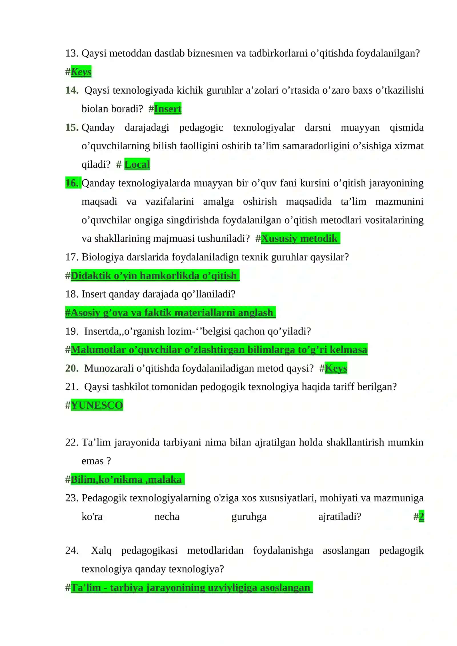 Biologiya o’qitish metodikasi qanday fan? 2