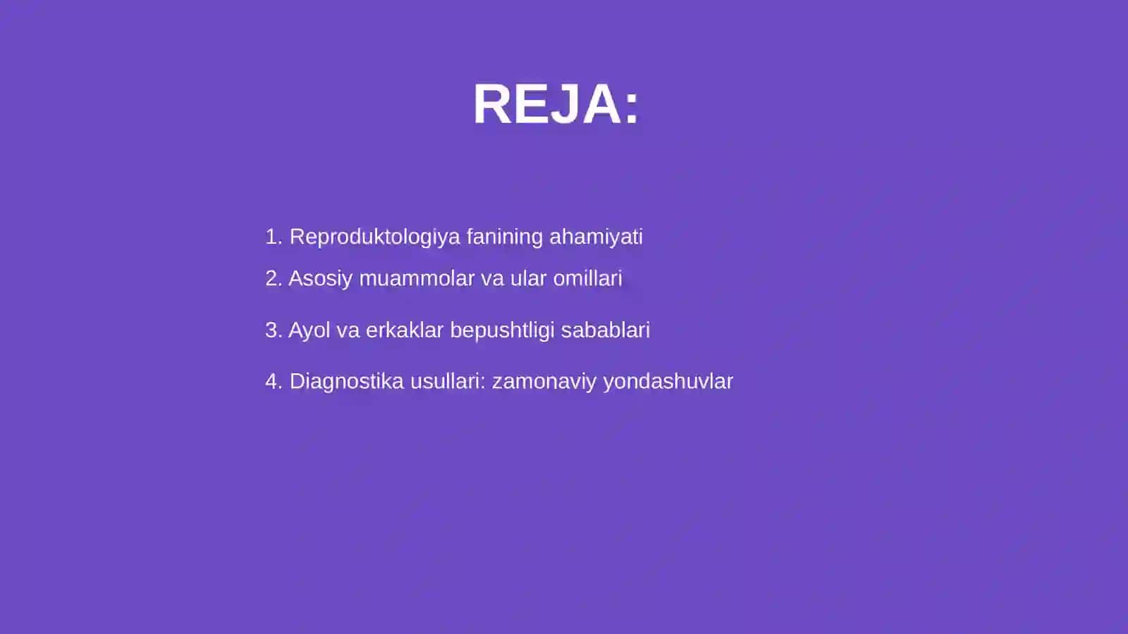Asosiy reproduktologik muammolar 2