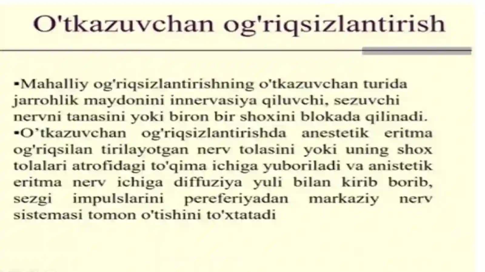 Yuqori jagda otkazilgan periferik ogriqsizlantirish usullari 2