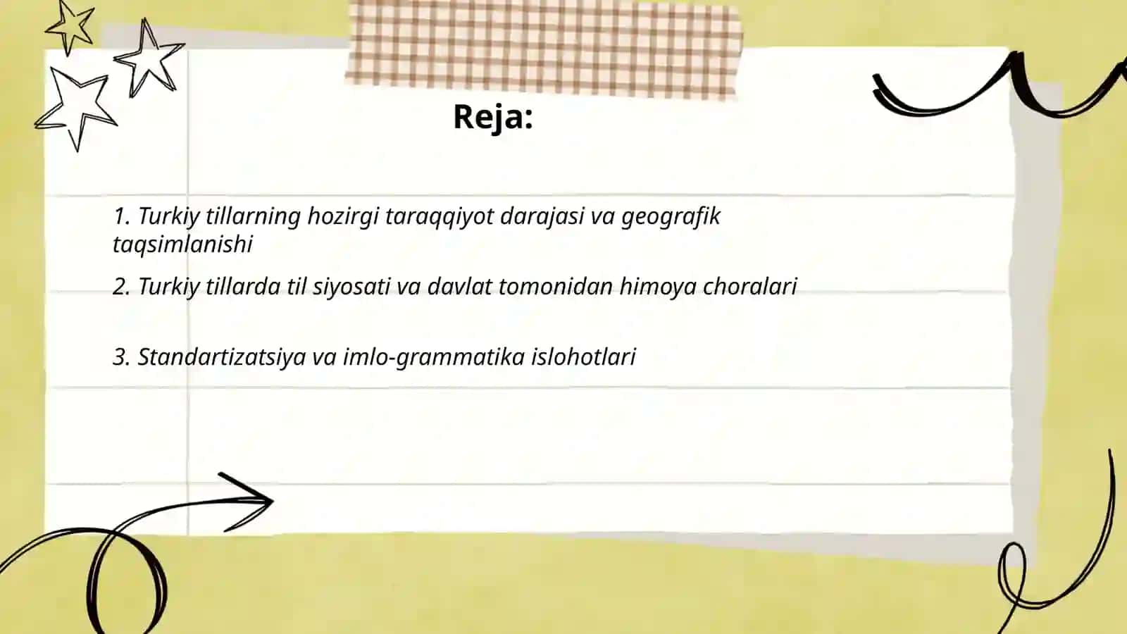 Turkiy tillarning hozirgi taraqqiyot darajasi 2