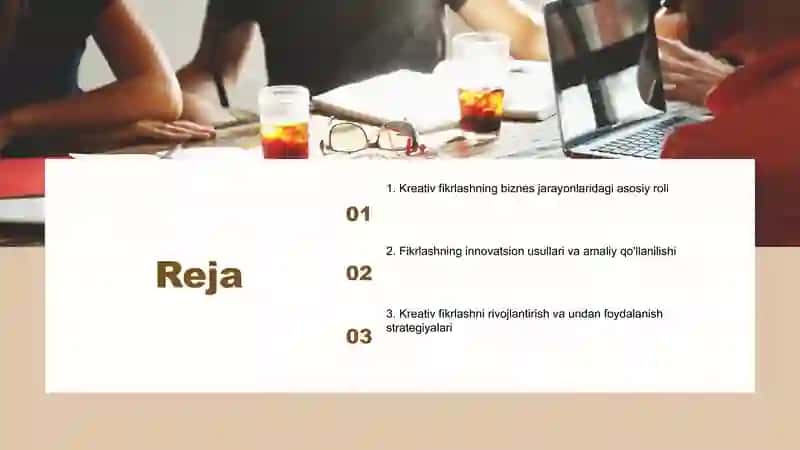Kreativ fikrlash darajasi 2