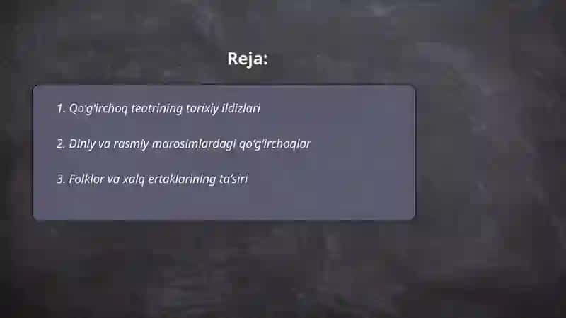 Qoʻgʻirchoq teatrining tarixiy ildizlari 2