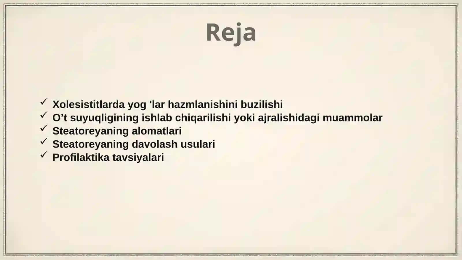 Xolesistitlarda yog 'lar hazmlanishini buzilishi(steatoreya) 2