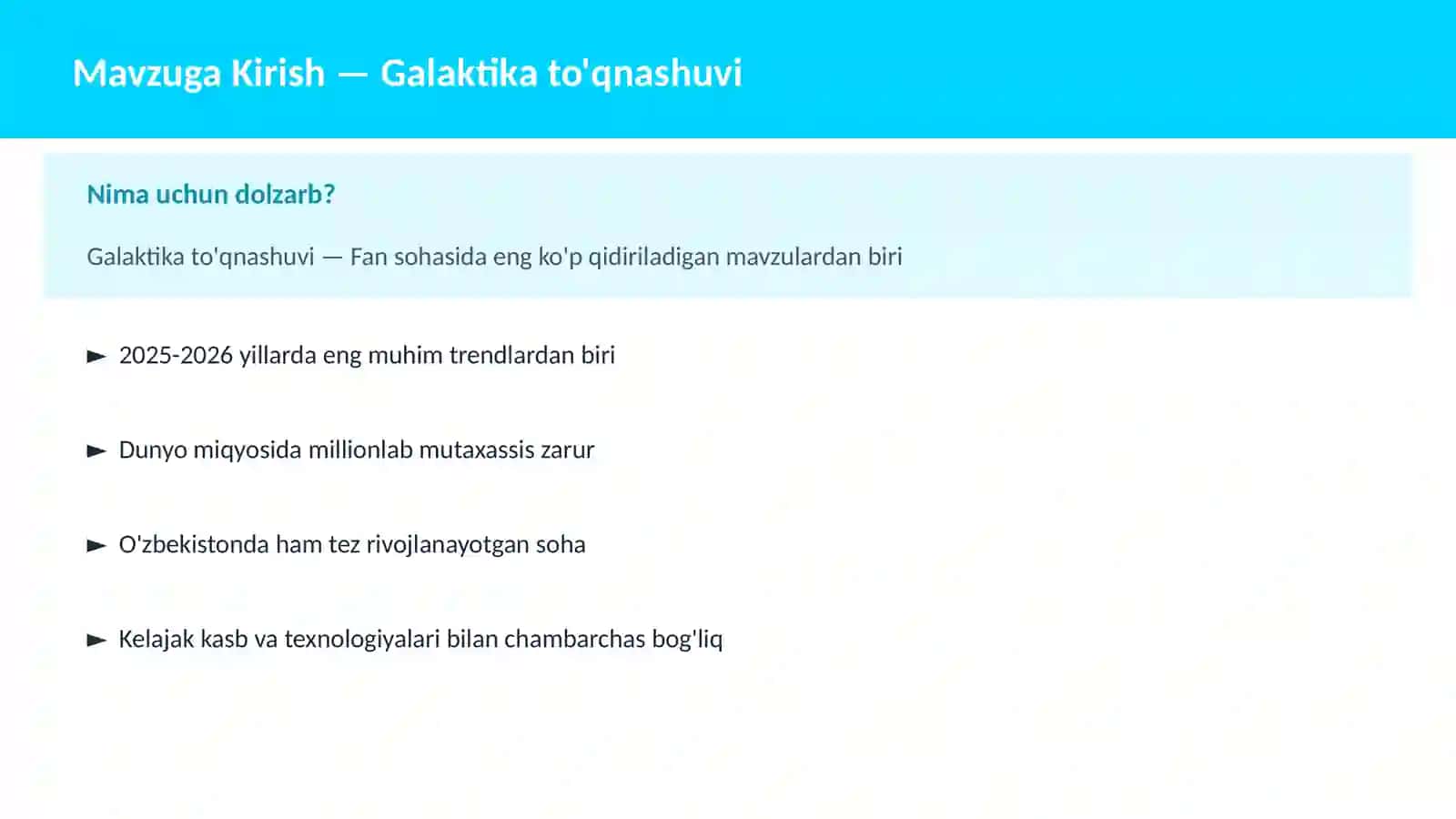 Galaktika to'qnashuvi 2