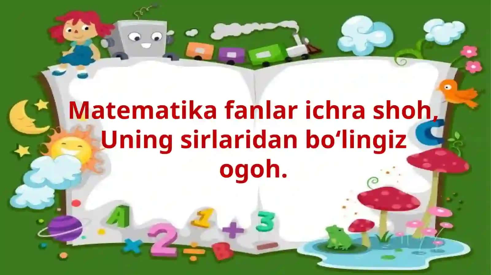 Matematika 1-SINF 2