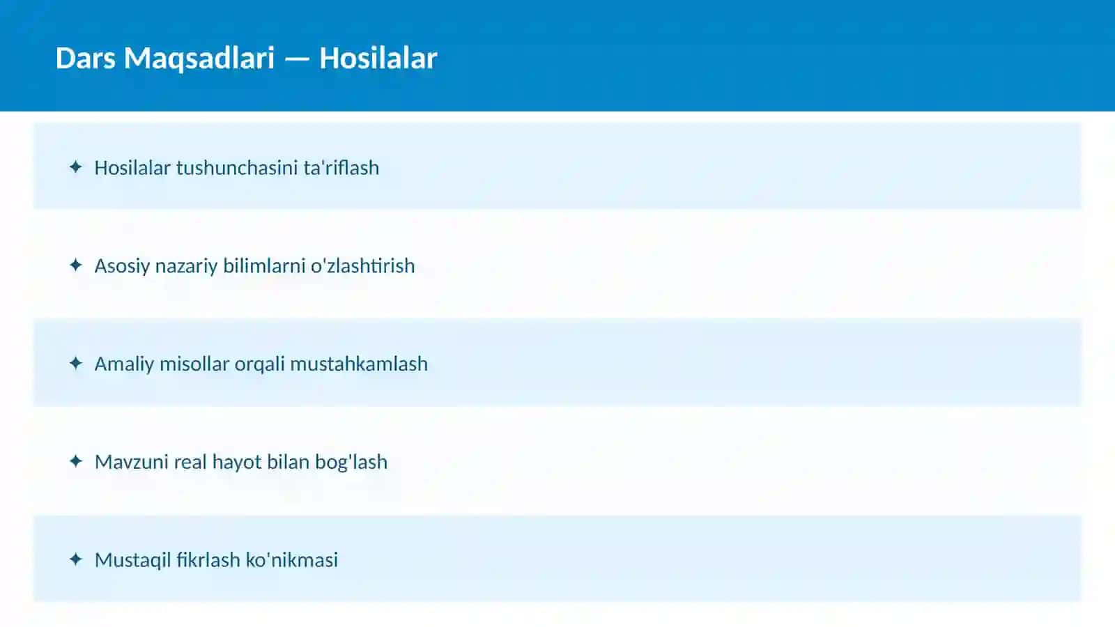 Matematika Limitlar uchun Dars ishlanma 2