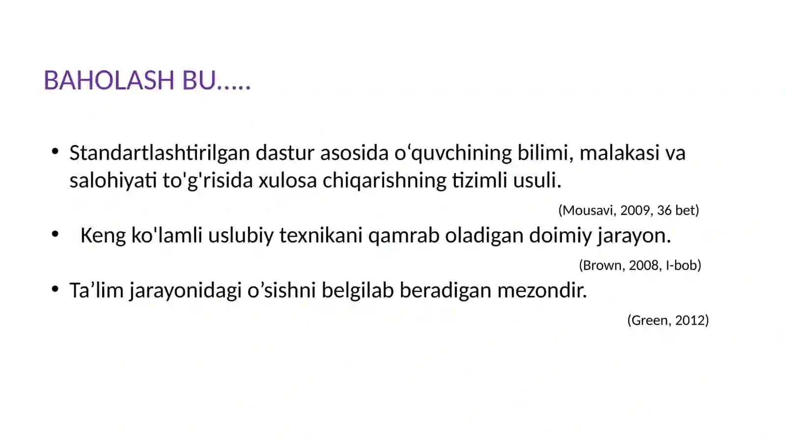 Yangi baholash tizimi 2