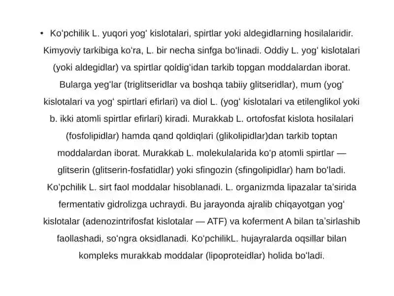Lipidlar 2