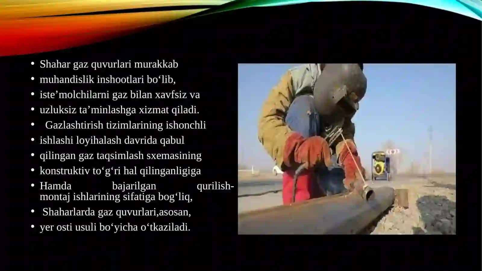 Yerostigazquvurlarining tuzilishi va ularni o'tkazish usullari 2