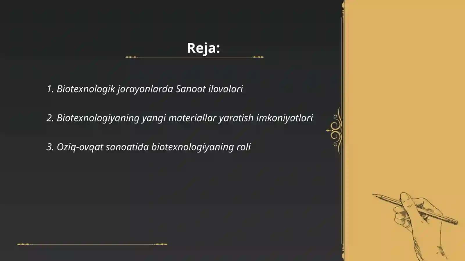 Sanoatda biotexnalogiya yutuqlardan foydalanish 2