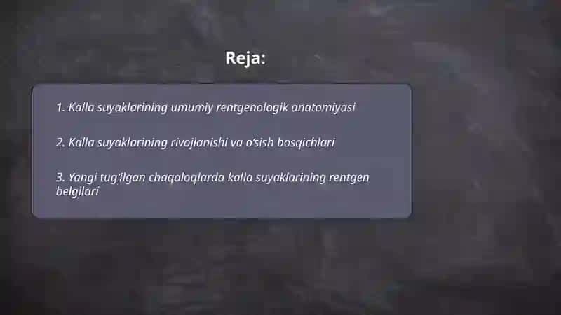 Kalla suyaklarining rentgenanatomiyasi 2