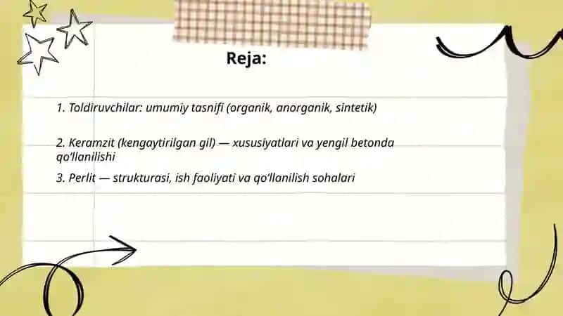 Yengil beton olishda ishlatiladigon toldiruvchilar 2