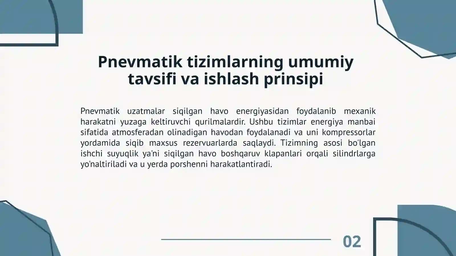 Pnevmatik Uzatmalar va Ularning Sanoatdagi Ahamiyati 2