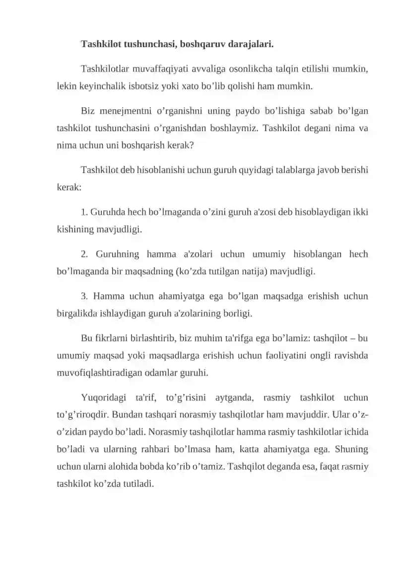 Tashkilotlar rivojlanishidagi zamonaviy tendensiyalar 2