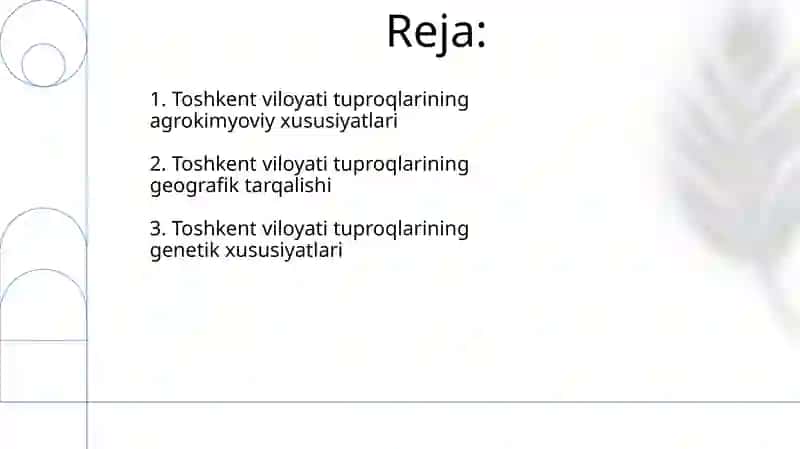 Toshkent viloyati tuproqlari 2