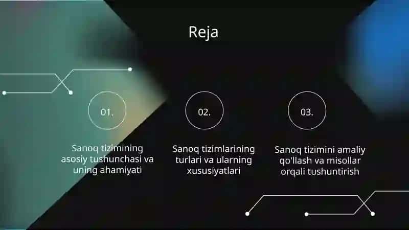 Sanoq tizimi tushunchasi va uning turlari 2