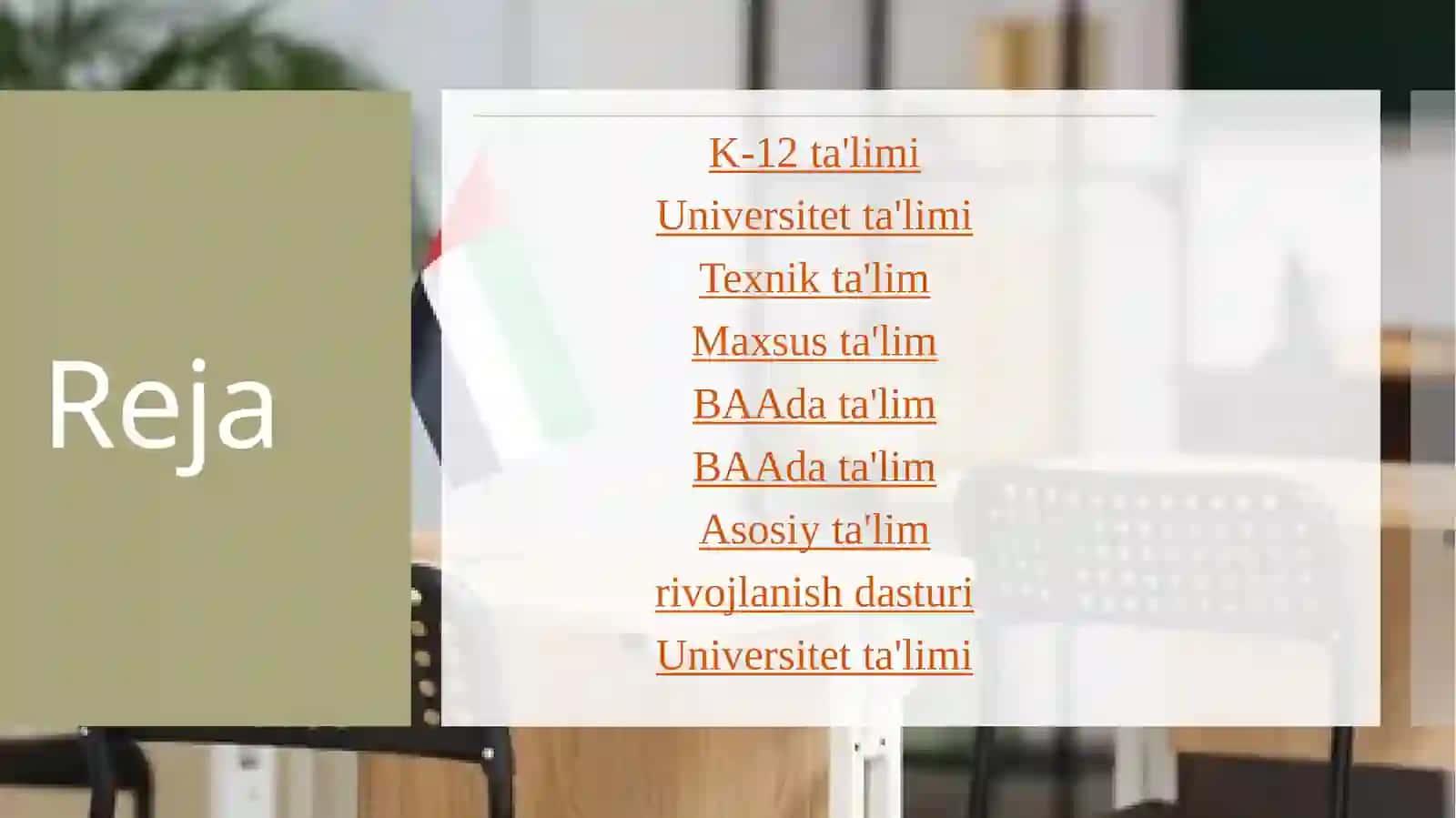 Birlashgan Arab Amirliklari (BAA) ta’lim tizimi 2