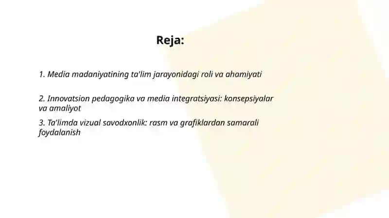 Media madaniyat va innovatsion pedagogika 2