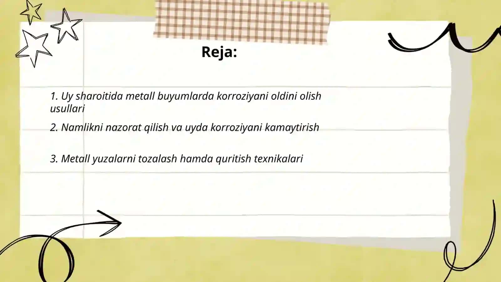 Uy sharoitida korroziyani kamaytirish 2