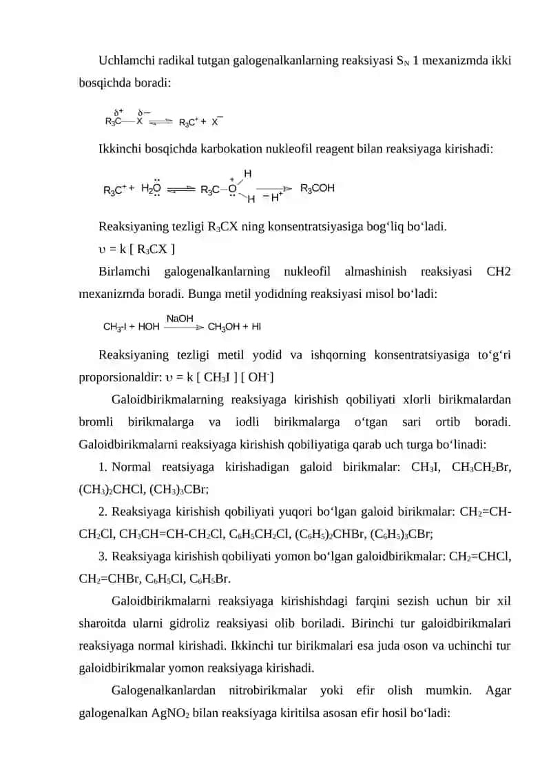 Galoidbirikmalarning kimyoviy xossalari 2