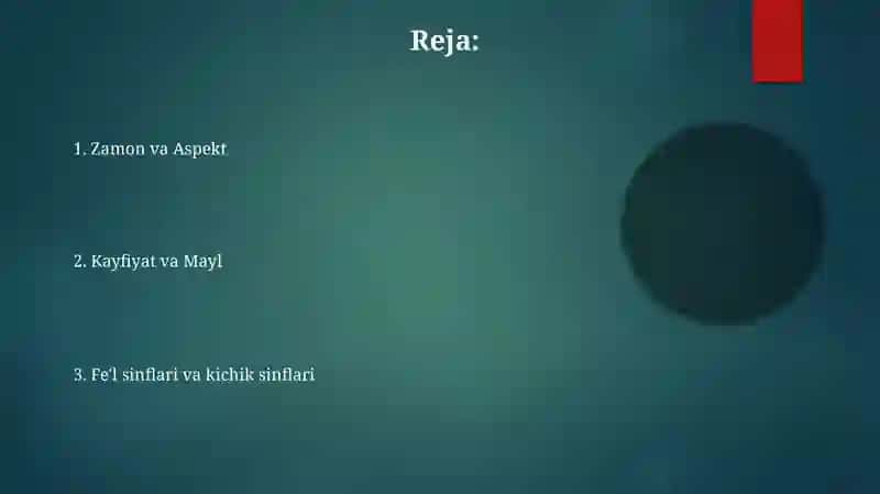 Fe'lning grammatik kategoriyalari 2