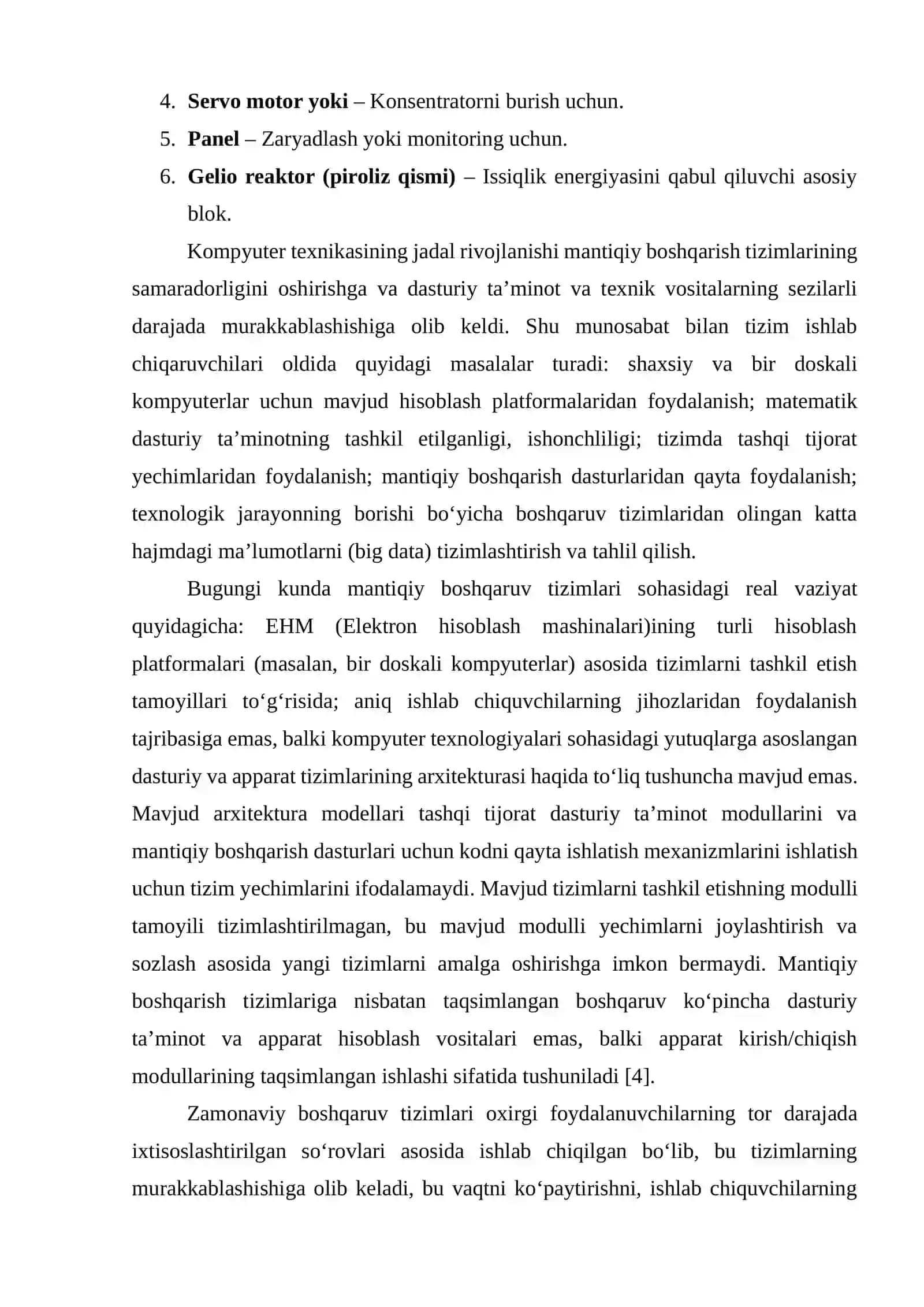 Quyosh konsentratorli geliopiroliz qurilmasi 2