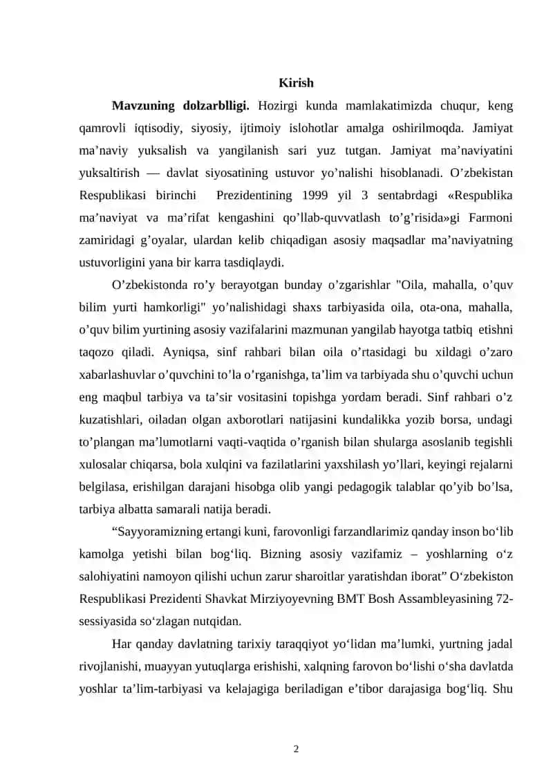 Oilada islomiy qadriyatlar 2