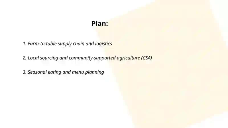 Farm-to-Table Supply Chain and Logistics 2