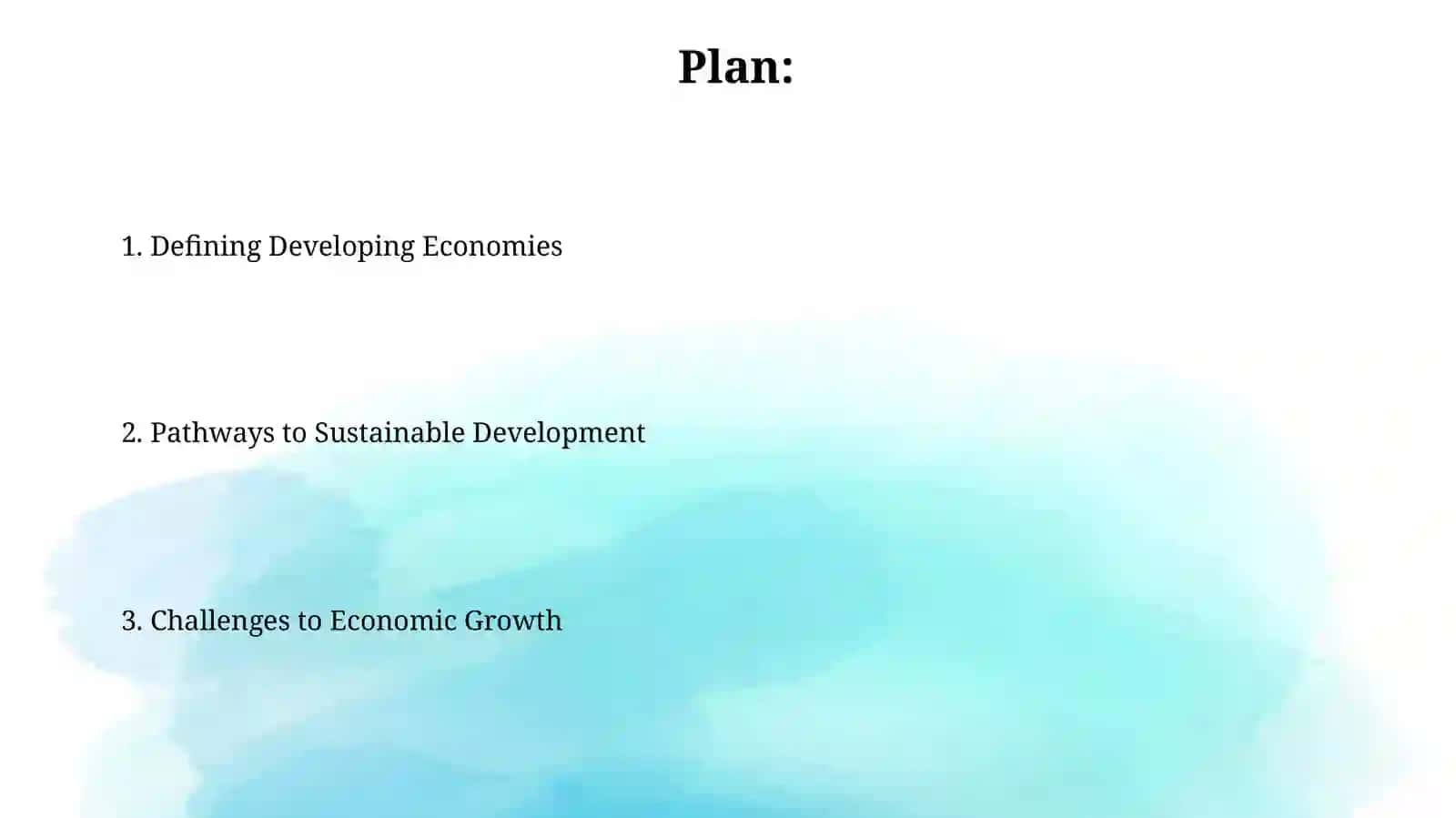 Developing Countries and the Main Characteristics of Their Economic Development 2