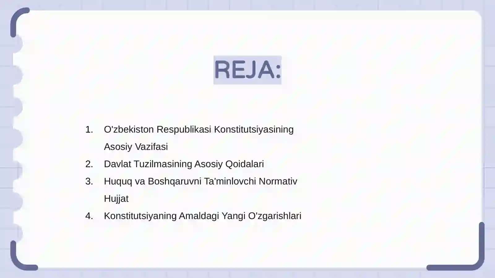 O'zbekiston Respublikasi Konstitutsiyasi 2