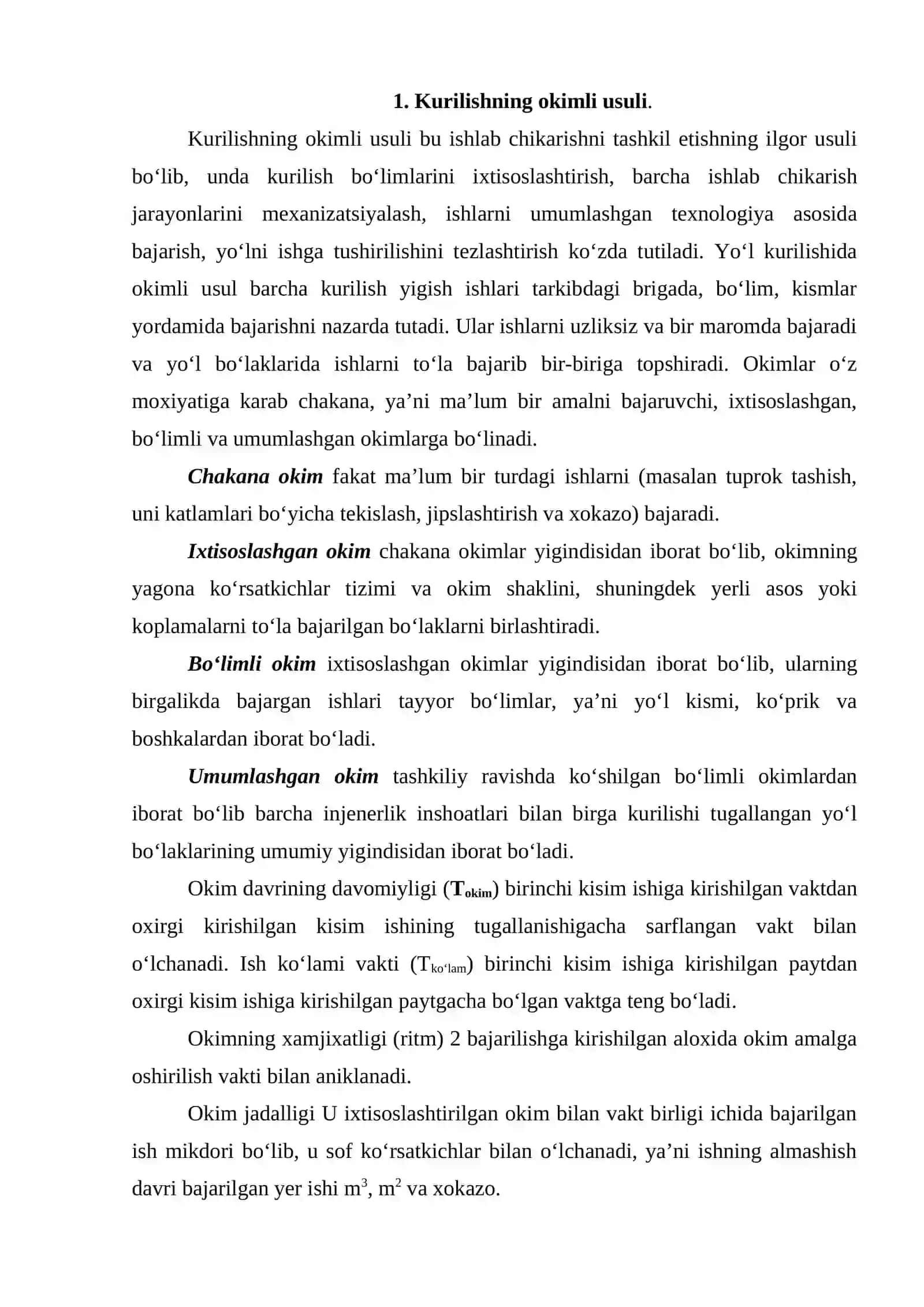 CHET-EL AVTOMOBIL YOʻLLARINI QURISH USULLARINI TAHLIL QILISH 2