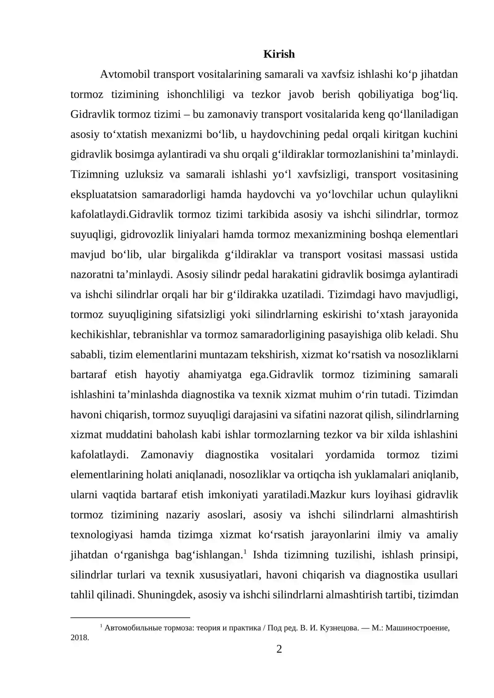 Gidravlik yurutmali tirmoz tizimi 2