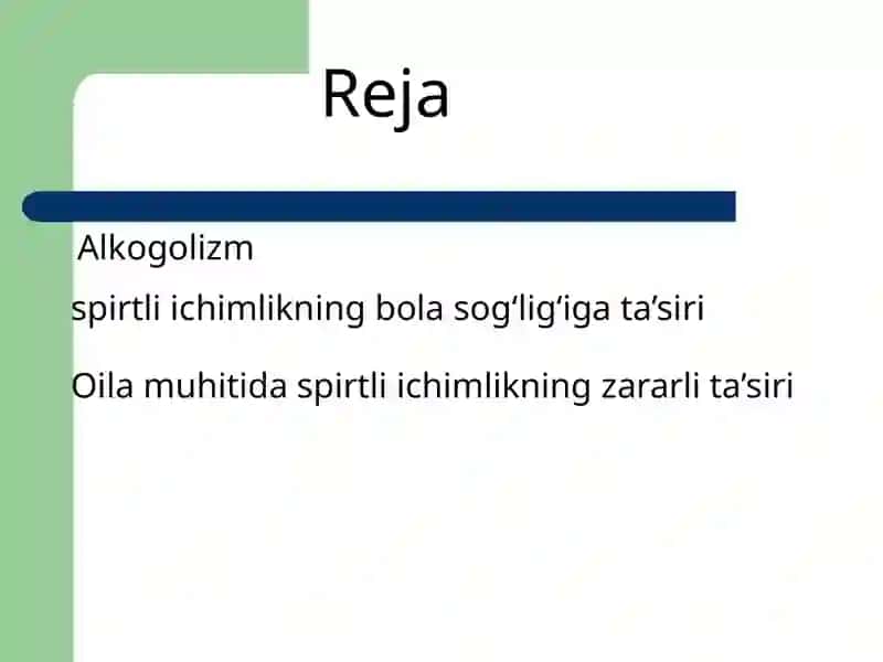 Alkogolizm va uning asoratlari 2