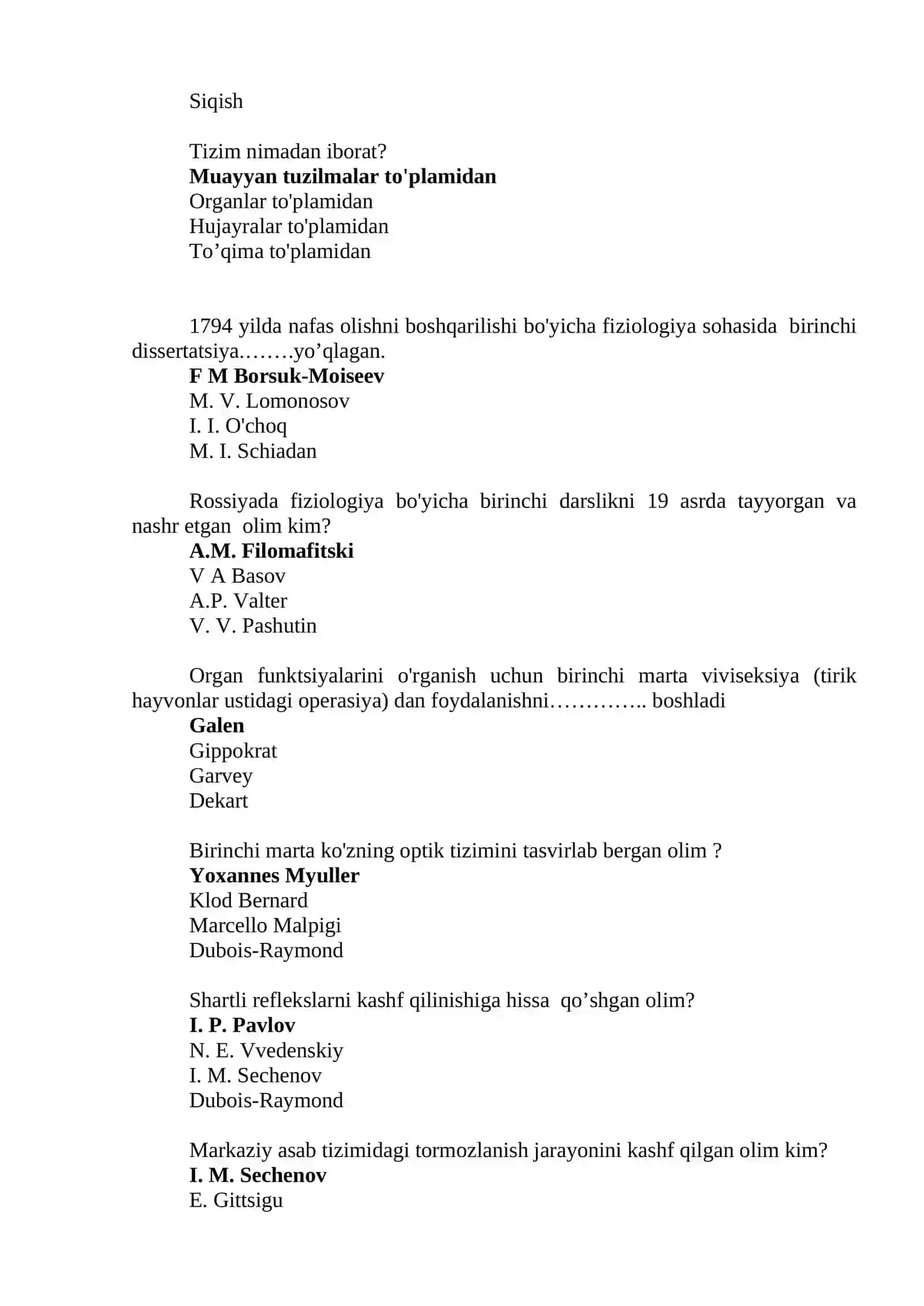 Tizimning tabiati 2