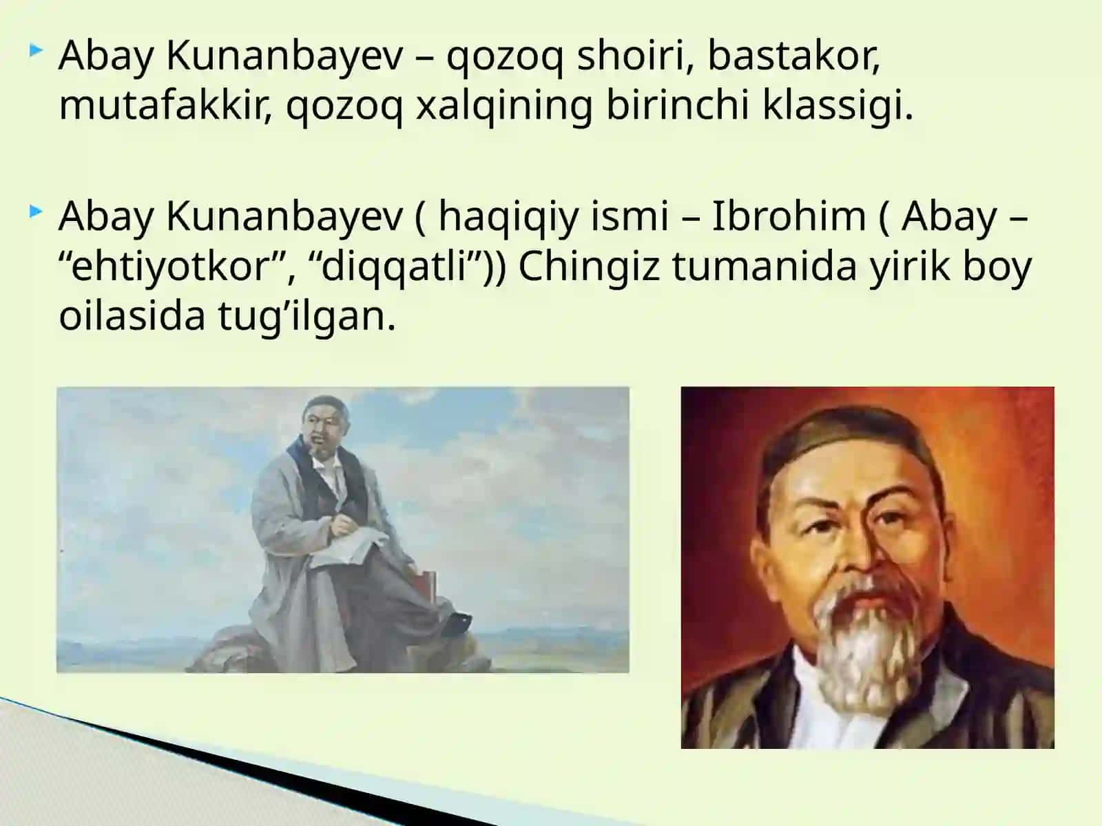 Abay Kunanbayev hayoti va ijodi 2