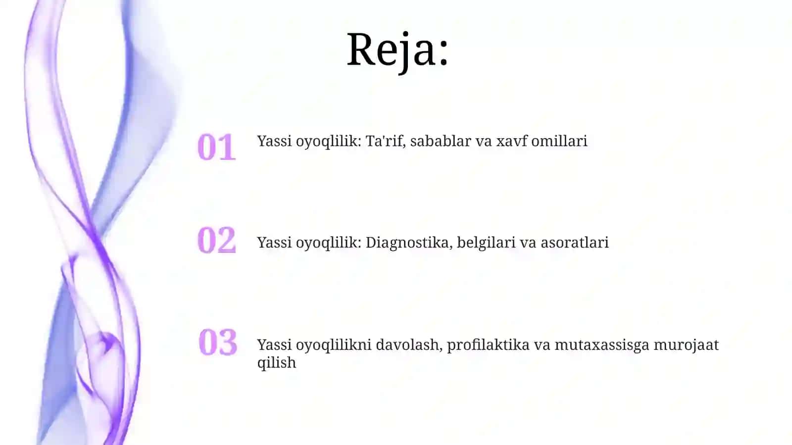 Yassioyoqlikvauningkelibchiqishsabablari 2
