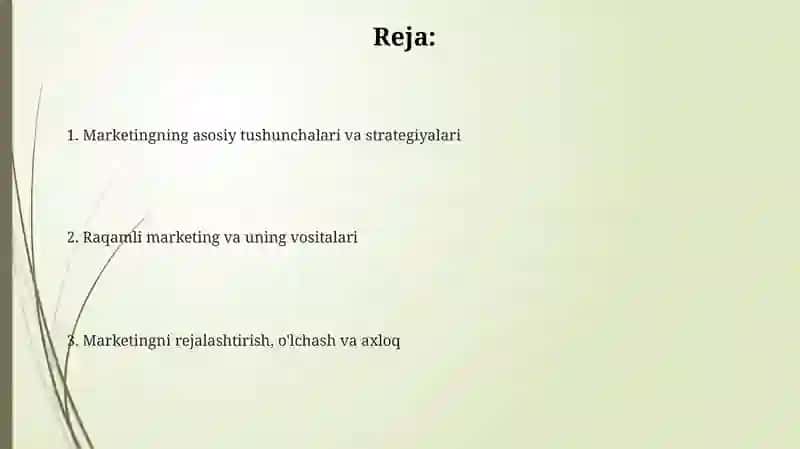 MARKETING STRATEGIYALARI 2