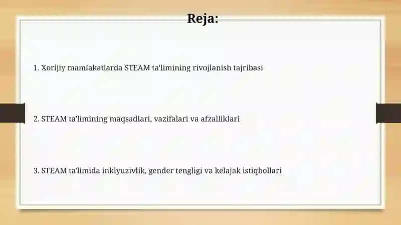 STEAM ta’limi: mohiyati, maqsadlari va vazifalari 2