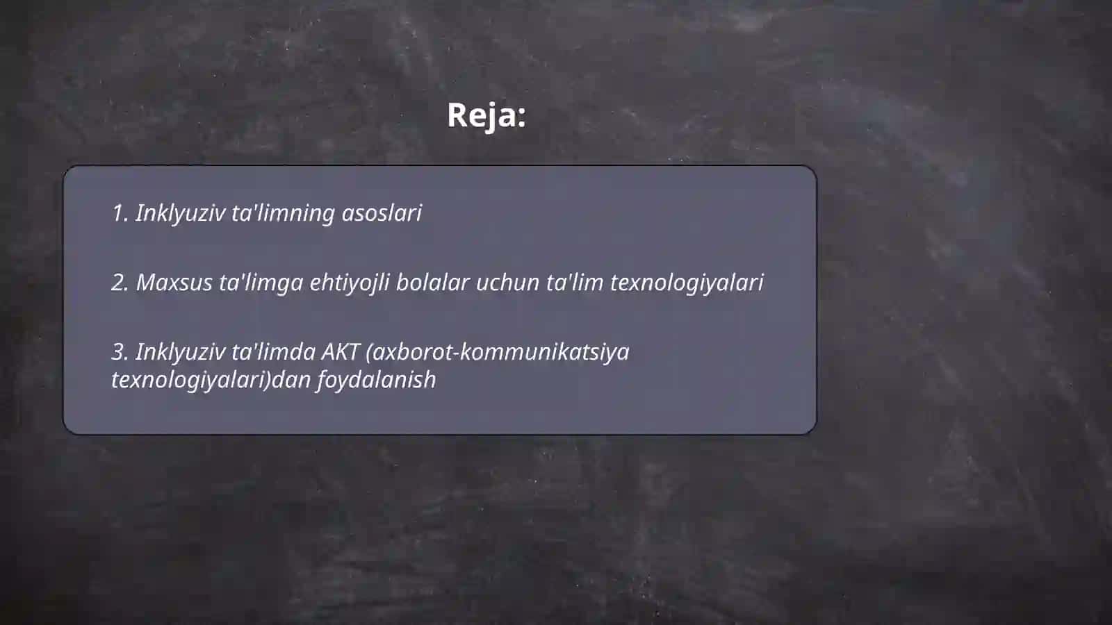 Inklyuziv ta'lim texnalogiyalar 2