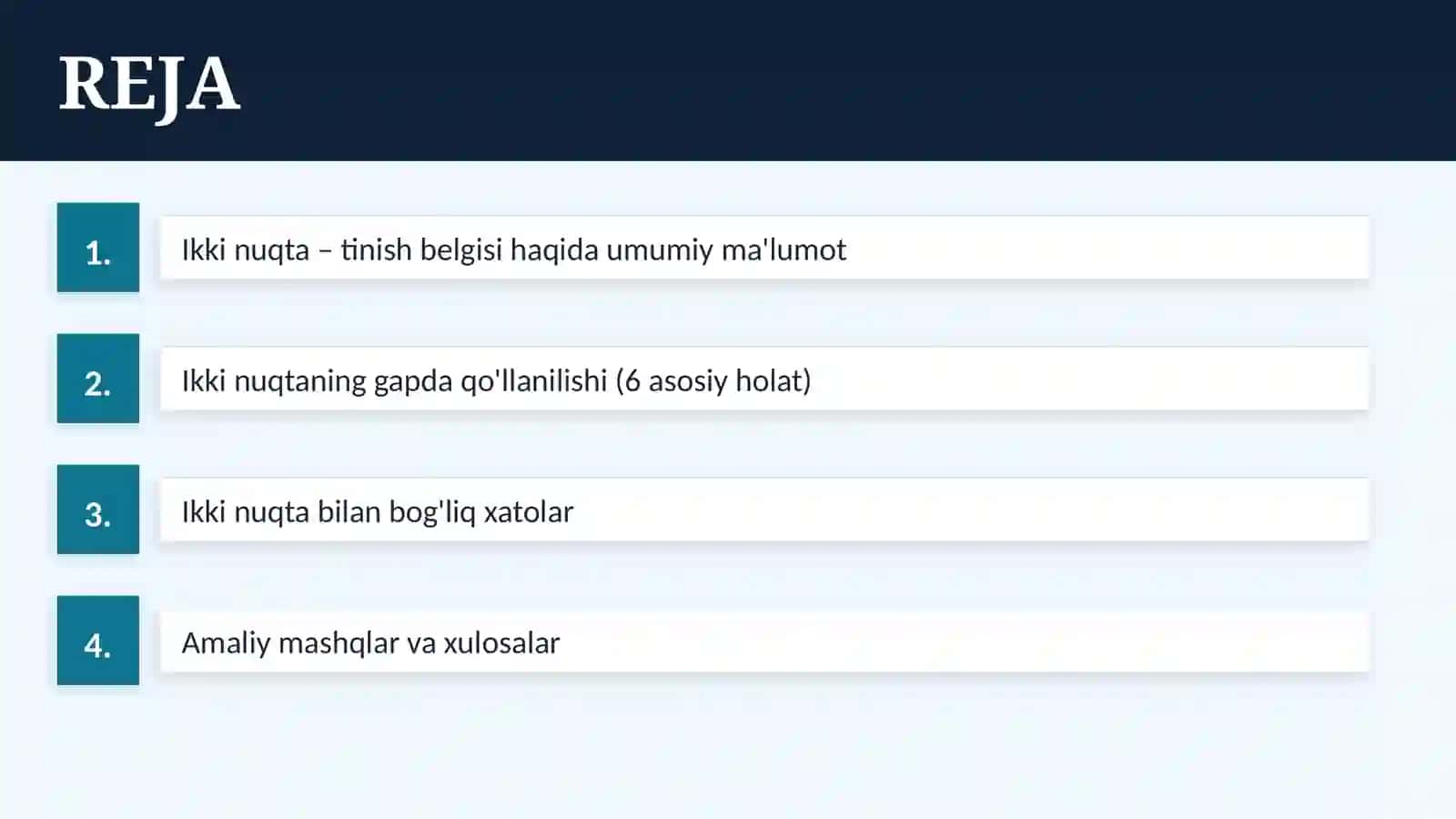 Ikki nuqta va uning qo'llanishi 2