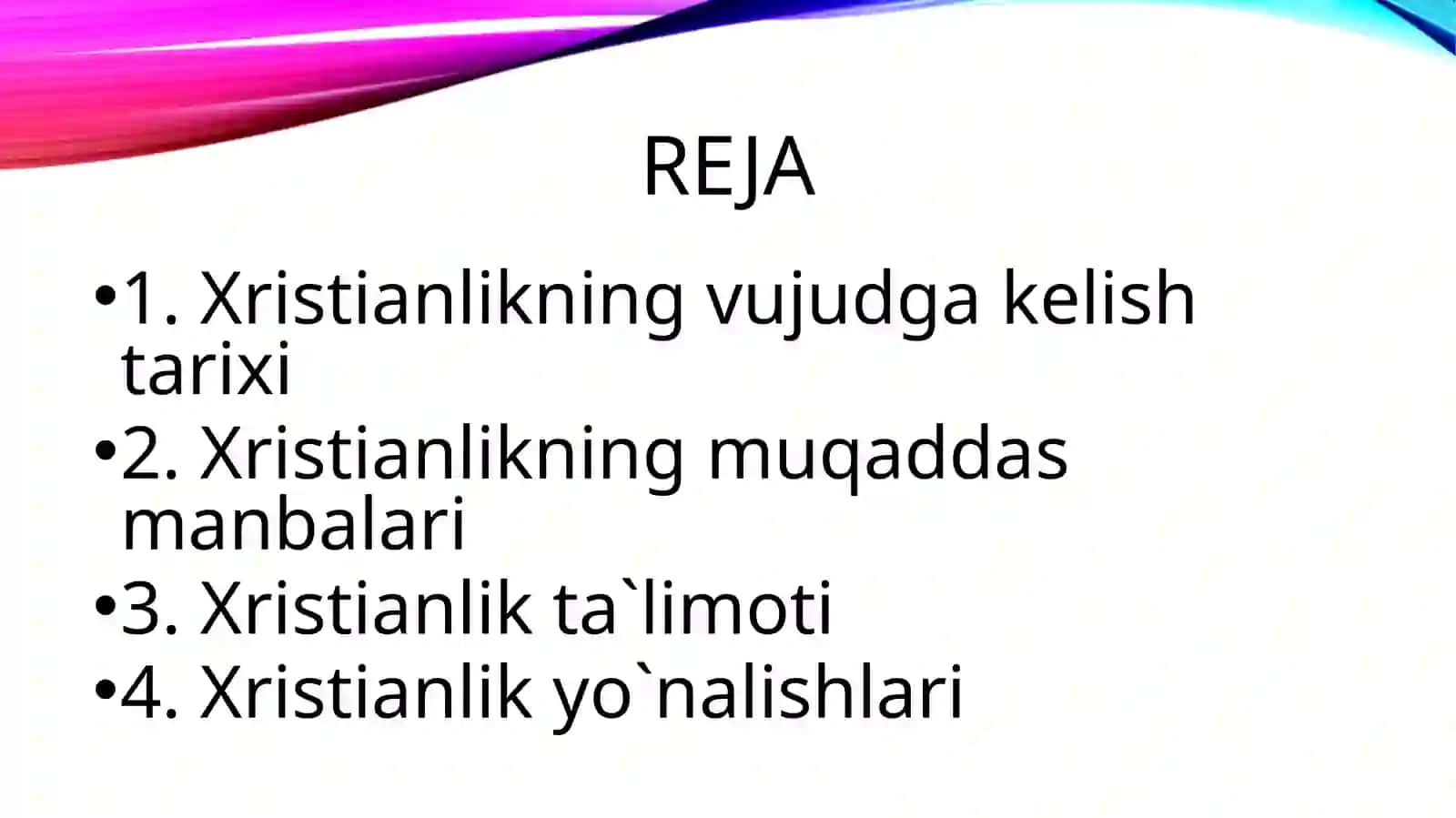 XRISTIANLIKdinitarixivaasosiyg`oyalari 2