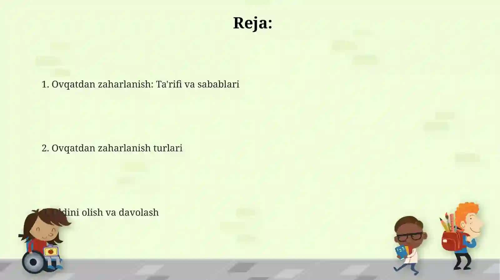 Ovqatdan zaharlanish 2