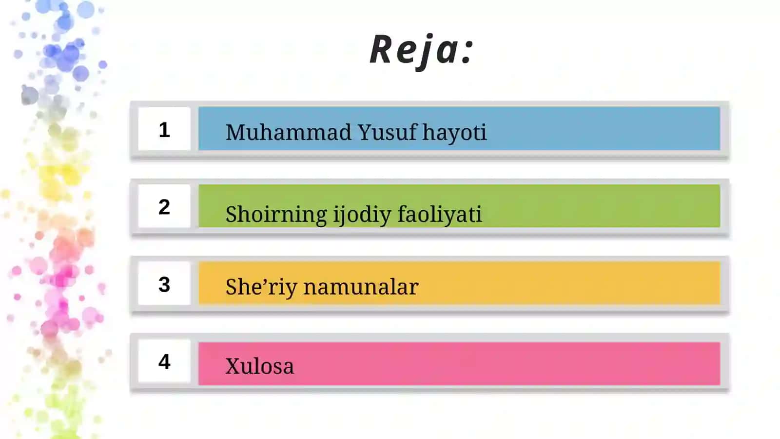Muhammad Yusuf hayoti va ijodi 2