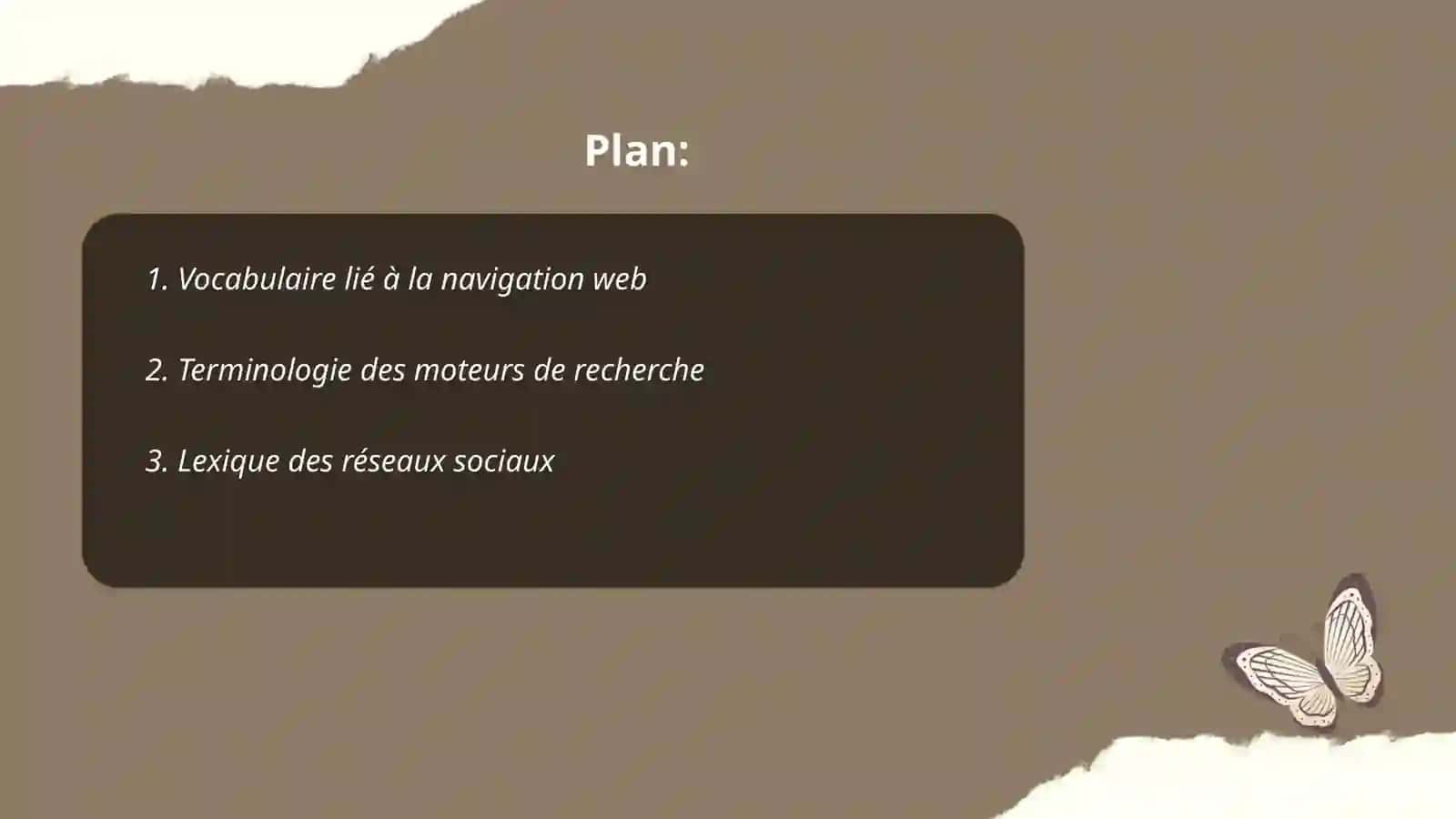 Système lexical. "Internet" 2