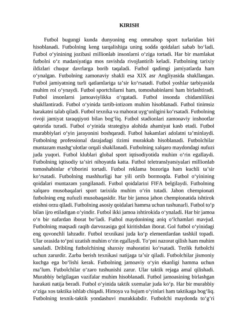 Futbol o‘yini haqida ma’lumot (tarixi, qoidalari) 2